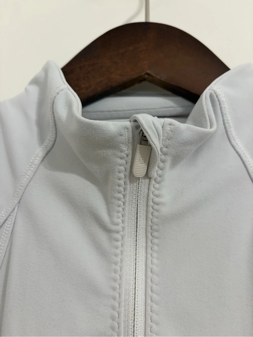 lululemon athletica Light Gray Quarter‑Zip Long‑Sleeve Top